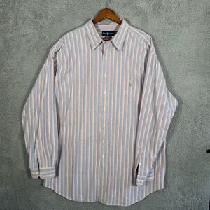 Polo Ralph Lauren Classic Fit Striped Shirt Mens 2XLT TALL Long Sleeve